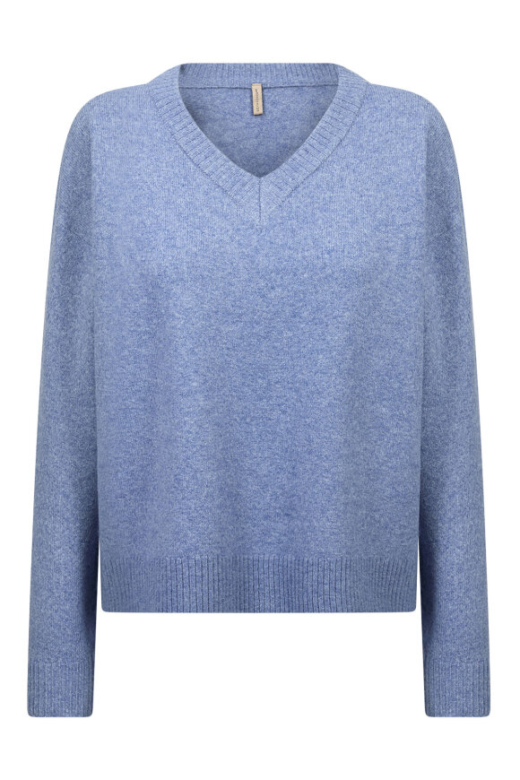 SoyaConcept - SC-Orlean 15 V-Pullover - Lyseblå SoyaConcept - SC-Orlean 15 V-Pullover - Lyseblå