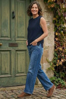 Lind - LiSienna Pullover Strikvest - Navy Lind - LiSienna Pullover Strikvest - Navy