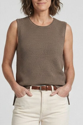 Lind - LiSienna Pullover Strikvest - Sand