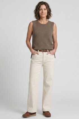 Lind - LiSienna Pullover Strikvest - Sand