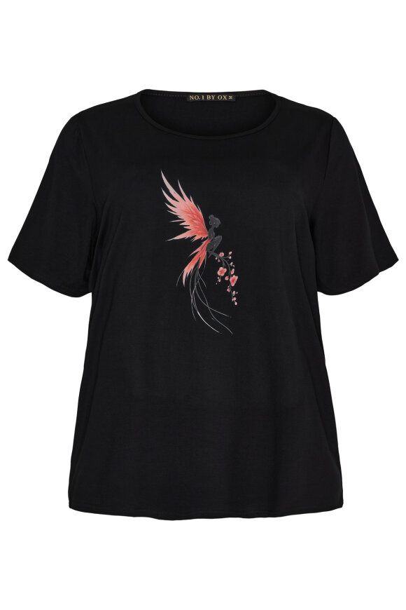 No.1 by OX - T-shirt Tinkerbell - Sort
