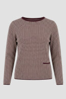 Lind - LiJuliet Pullover Mønstret - Vinrød