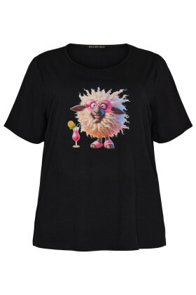 No.1 by OX - T-shirt Crazy Lamb - Sort