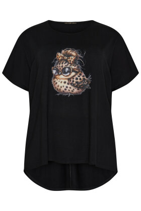 No.1 by OX - T-shirt Leo Bird - Sort