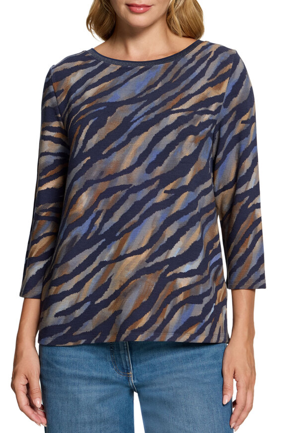 Betty Barclay - Bluse Ribstrikket - Blå Betty Barclay - Bluse Ribstrikket - Blå