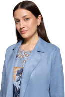Betty Barclay - Lang Alcantara Jakke - Blå