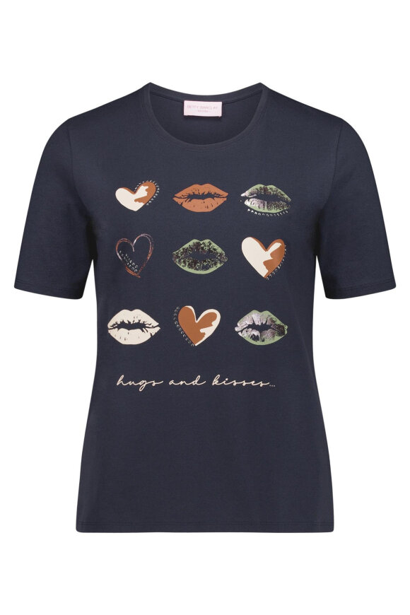 Betty Barclay - T-shirt Kiss - Navy Betty Barclay - T-shirt Kiss - Navy