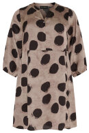 No.1 by OX - Kjole Big Dots - Camel/Sort