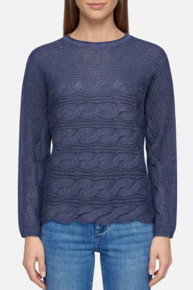 Betty Barclay - Lurex Strik Pullover - Navy