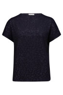 Betty Barclay - T-shirt Ensfarvet Leo - Navy Betty Barclay - T-shirt Ensfarvet Leo - Navy