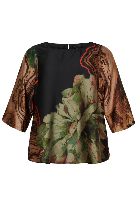 No.1 by OX - Bluse Canyon Brown Vibes - Sort