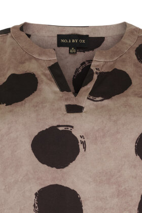 No.1 by OX - Bluse Big Dots Bluse - Camel