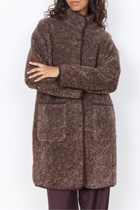 SoyaConcept - SC-Gertrud 5 - Fleece Boucle Jakke - Brun