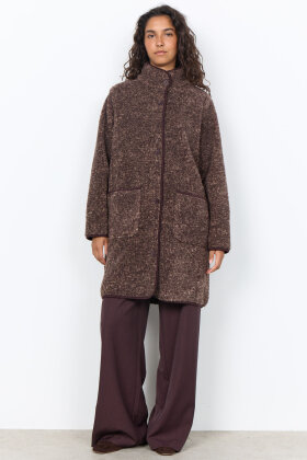 SoyaConcept - SC-Gertrud 5 - Fleece Boucle Jakke - Brun