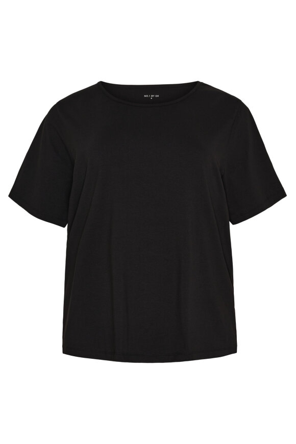 No.1 by OX - T-shirt Bomuld - Sort