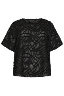 No.1 by OX - Frynse Bluse - Sort