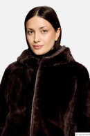 Betty Barclay - Vendbar Jakke - Blank & Fake Fur - Brun/Sort Betty Barclay - Vendbar Jakke - Blank & Fake Fur - Brun/Sort
