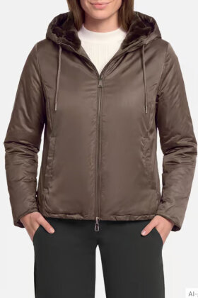 Betty Barclay - Vendbar Jakke - Blank & Fake Fur - Brun/Sort