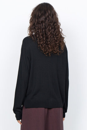 SoyaConcept - SC-Hannele 2 Cardigan - Sort Meleret