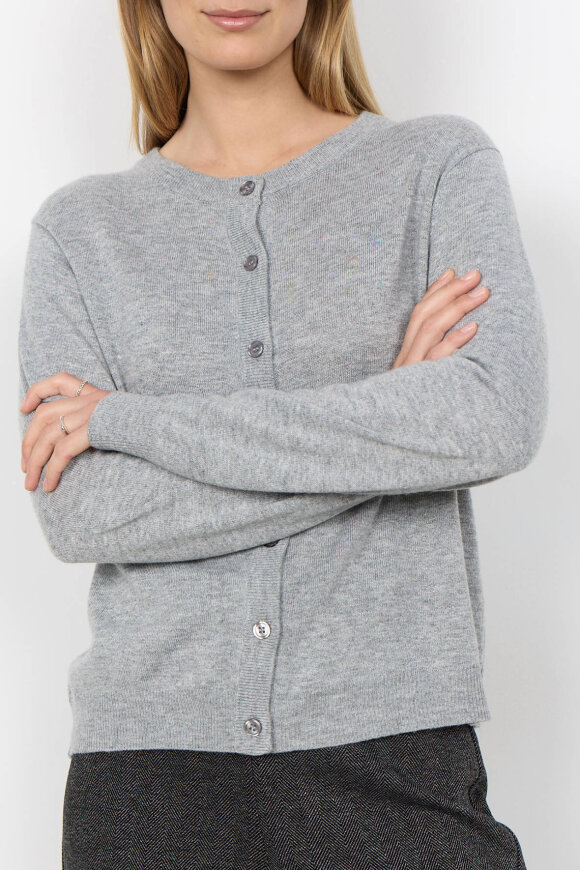 SoyaConcept - SC-Hannele 2 Cardigan - Lysegrå Meleret SoyaConcept - SC-Hannele 2 Cardigan - Lysegrå Meleret