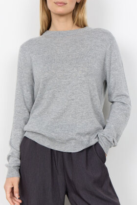 SoyaConcept - SC-Hannele 1 Pullover - Lysegrå Meleret