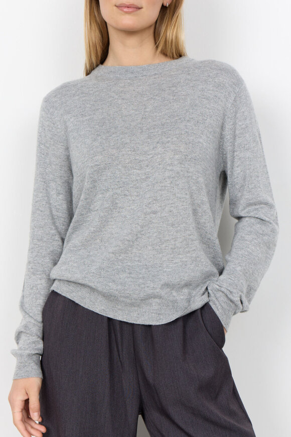 SoyaConcept - SC-Hannele 1 Pullover - Lysegrå Meleret SoyaConcept - SC-Hannele 1 Pullover - Lysegrå Meleret