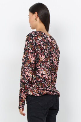 SoyaConcept - SC-Felicity AOP 562 T-shirt - Rød