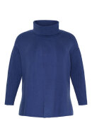 No.1 by OX - Coatigan Strikket Cardigan/Poncho - Blå No.1 by OX - Coatigan Strikket Cardigan/Poncho - Blå