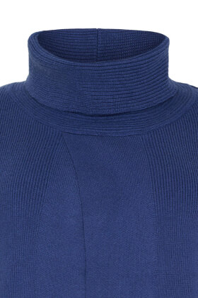 No.1 by OX - Coatigan Strikket Cardigan/Poncho - Blå