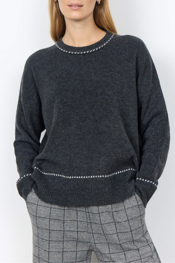 SoyaConcept - SC-Orlean 18 YD - Strik Pullover - Grå SoyaConcept - SC-Orlean 18 YD - Strik Pullover - Grå