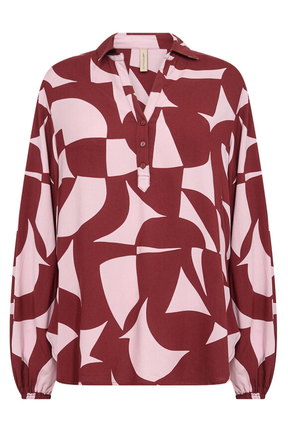 SoyaConcept - SC-Hanni AOP 2 Bluse - Rød SoyaConcept - SC-Hanni AOP 2 Bluse - Rød