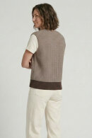 Lind - LiLevi Waistcoat - Strikvest - Brun Lind - LiLevi Waistcoat - Strikvest - Brun