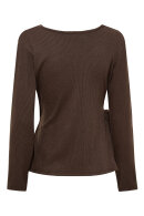 Marta du chateau - MdcTalina Slå-om Bluse - Brun Marta du chateau - MdcTalina Slå-om Bluse - Brun