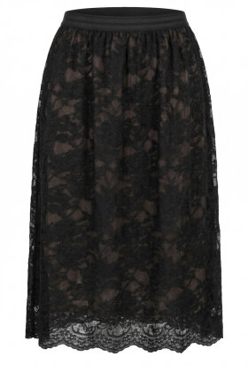 No.1 by OX - Lace Blonde Nederdel - Sort