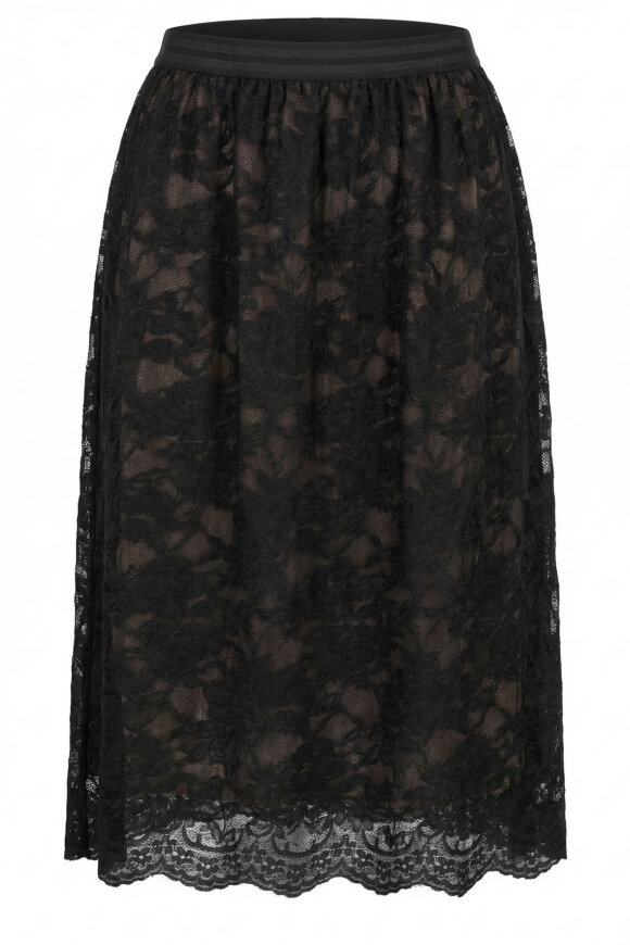 No.1 by OX - Lace Blonde Nederdel - Sort No.1 by OX - Lace Blonde Nederdel - Sort