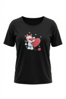 No.1 by OX - T-shirt Heart Bear - Sort No.1 by OX - T-shirt Heart Bear - Sort