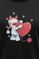 No.1 by OX - T-shirt Heart Bear - Sort No.1 by OX - T-shirt Heart Bear - Sort