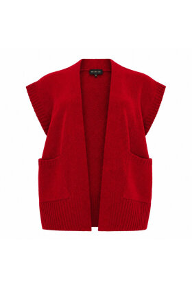 No.1 by OX - Short Waistcoat - Strikvest - Rød