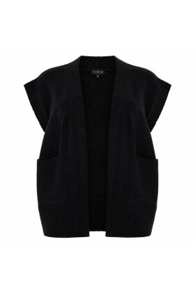 No.1 by OX - Short Waistcoat - Strikvest - Sort