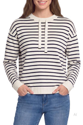 Betty Barclay - Strik Sømands Striber - Navy Betty Barclay - Strik Sømands Striber - Navy