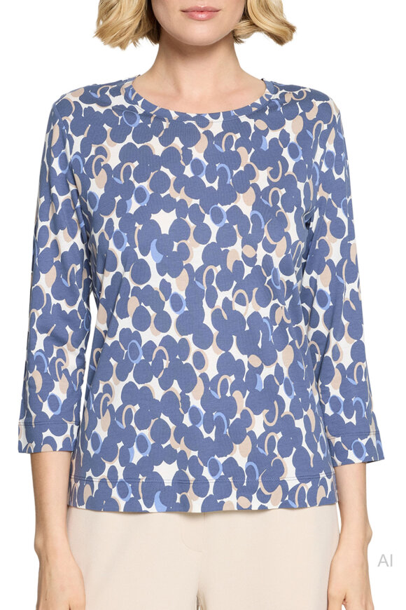 Betty Barclay - Print T-shirt - Blå Betty Barclay - Print T-shirt - Blå