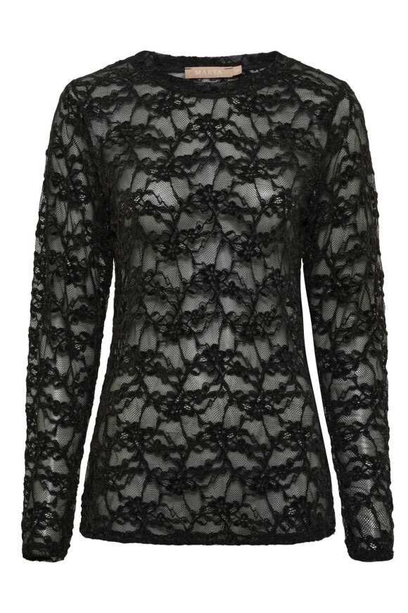 Marta du chateau - MdcPrimula LS Tee - Sort Marta du chateau - MdcPrimula LS Tee - Sort