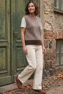 Lind - LiLevi Waistcoat - Strikvest - Brun Lind - LiLevi Waistcoat - Strikvest - Brun