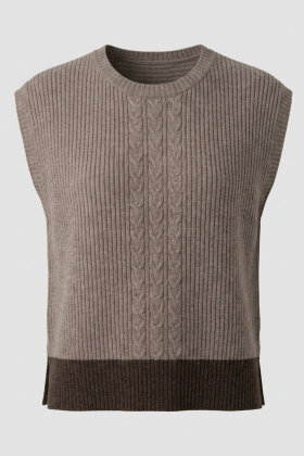 Lind - LiLevi Waistcoat - Strikvest - Brun