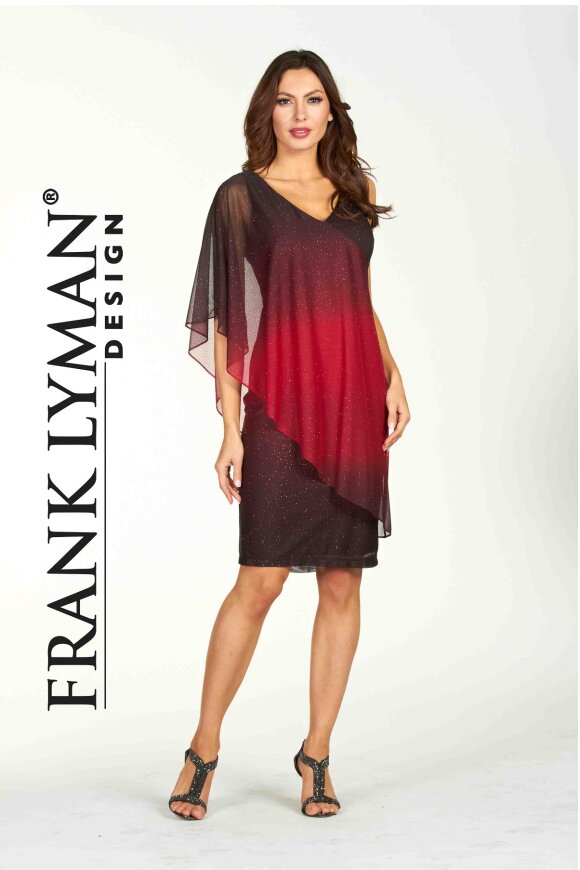 Frank Lyman -  Ombre Dyed Chiffon Dress 