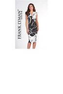 Frank Lyman - Black & Off White Printed Dress