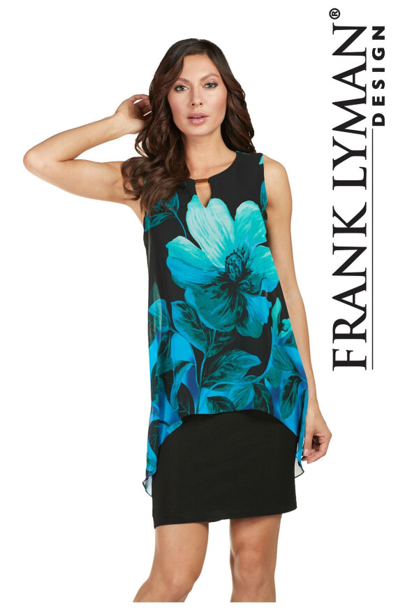 Frank Lyman - Floral Chiffon Dress